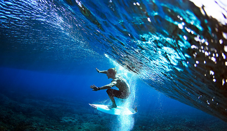 Andy Irons in Tahiti. Photo: Brian Bielmann