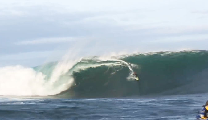 Just last month, she tackled the Irish Teahupoo with a smile. Mullaghmore's not exactly the friendliest of waves – huge, heavy, and cold.