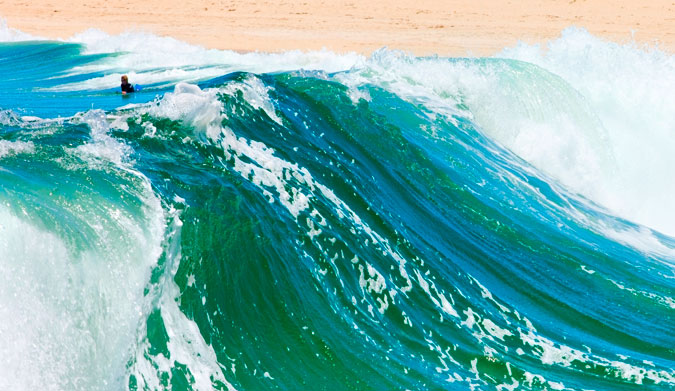 Surfers Point, WA, the scene of the accident. Last year, another surfer died after hitting his head on the reef. Photo: Shutterstock
