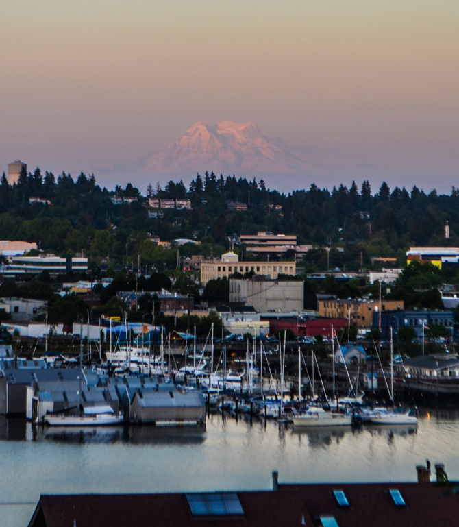 All of the spheres. Mount Rainier from West Oly. Photo: John Robison IV