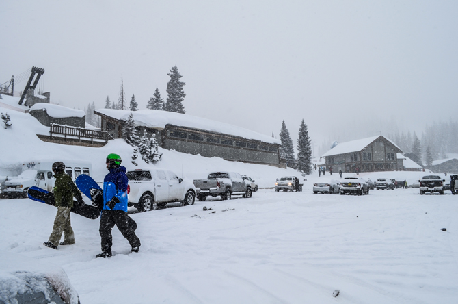 Just because the climate is changing doesn’t mean that it’s not dumping at Wolf Creek like all the time. Seriously. More inches than hours for the past three days. This is weather. If anyone every tells you that the weather never changes you should perhaps doubt what they say. Photo: John Robison IV