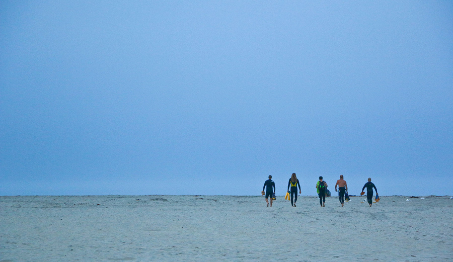 Sunrise with friends. Photo: Courtesy of Swell Lines Magazine