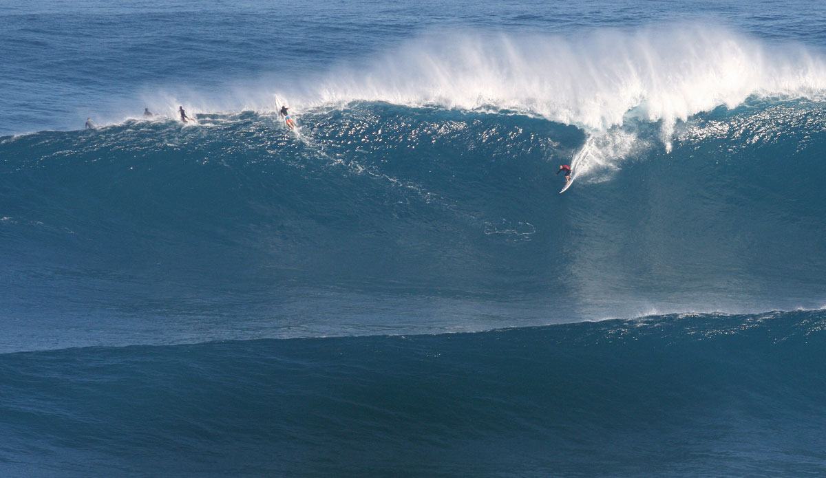 A bunch of Jaws chargers took their chances and stayed around for Maui's biggest, best wave. And they most definitely do not regret it.