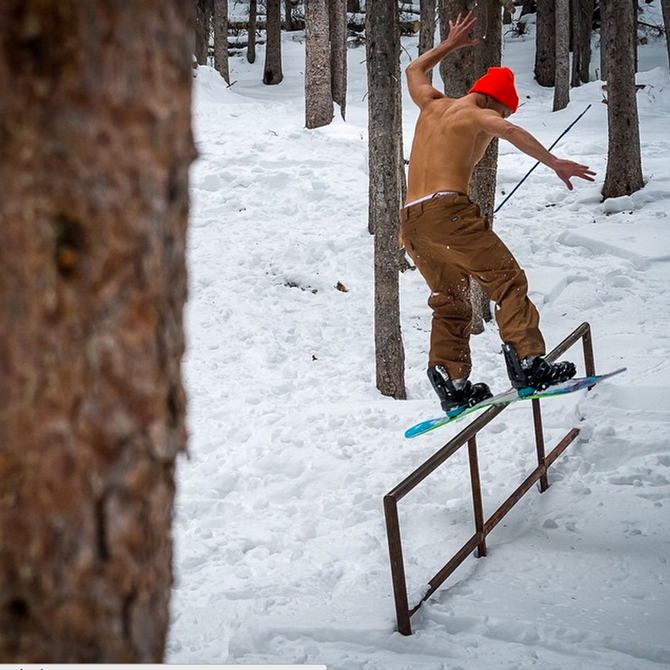 "Who's gonna be the first to get a Shirtless 270 clip up on the @brightonresort #shirtless2thespot? The Bosses are going to roll out the red carpet for the winner and give an experience you won't ever forget! Don't slack or we are going to send the prospects out to crack the whip! Haha! Get them clips up and tag it!" Photo: The Spot | @_thespot_