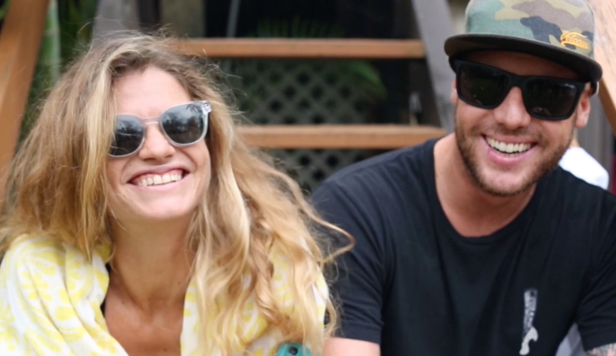 Alex Dephillipo and Leah Dawson - jokin' around.