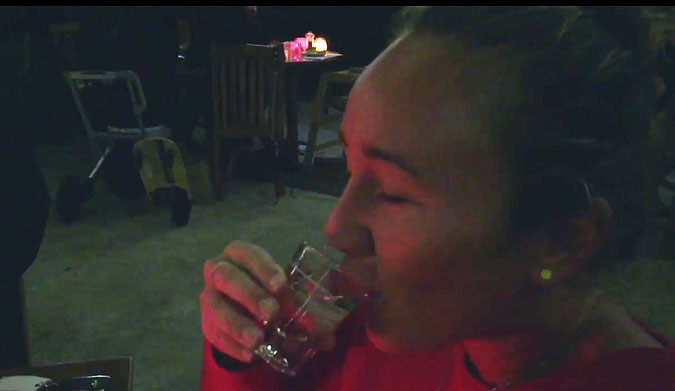 Best part about this installment? Carissa's shot-taking abilities. How cute is her apprehension?