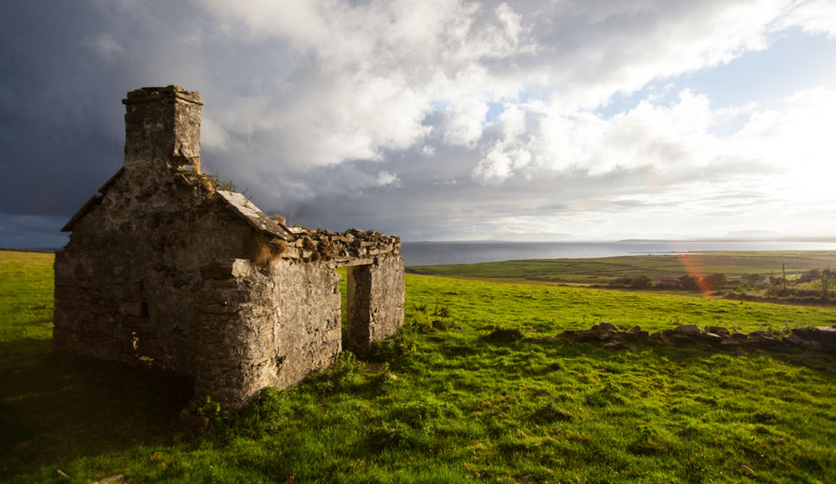 In a small shed built from stones, nestled amongst the rich rolling green farmlands over-looking rural Ireland's Emerald Coast, there is a quaint shaping bay.