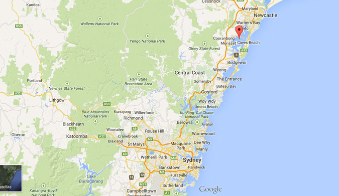 Lake Macquarie, New South Wales, Australia. Photo: Google