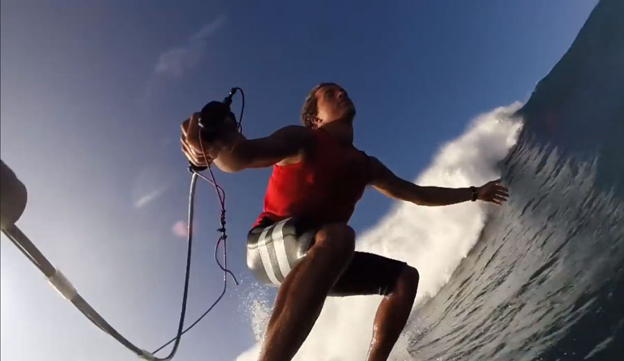 Kai Lenny tackles jaws on motorized surfboard