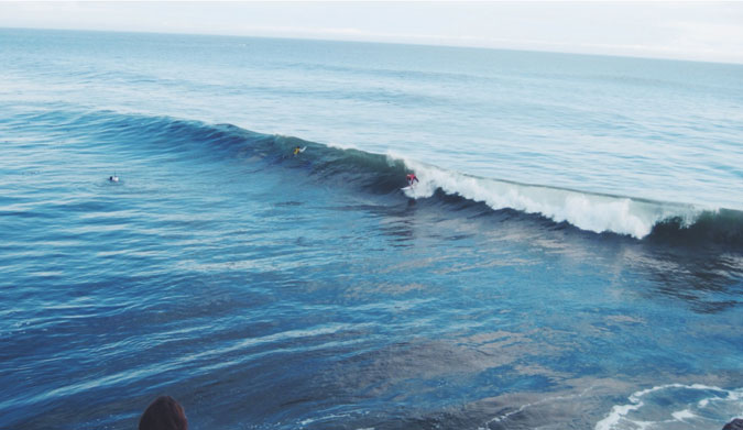 Just a hop, skip and a jump away from one of California's best right-handers: Steamer Lane.