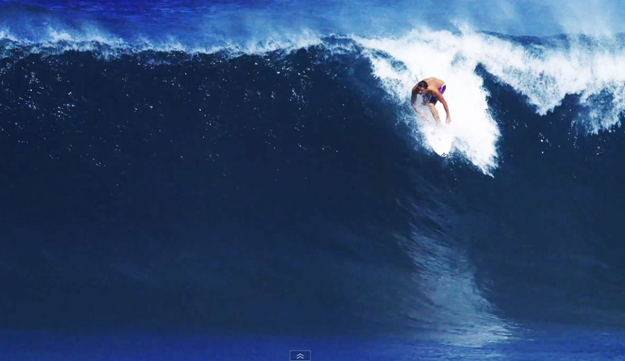 Julian wilson charging the north shore