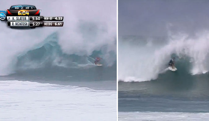 But of course, everyone's always going to judge the judges, so for a quick comparison, let's have a look at Jadson Andre's 9.37 and Kelly Slater's 9.57.