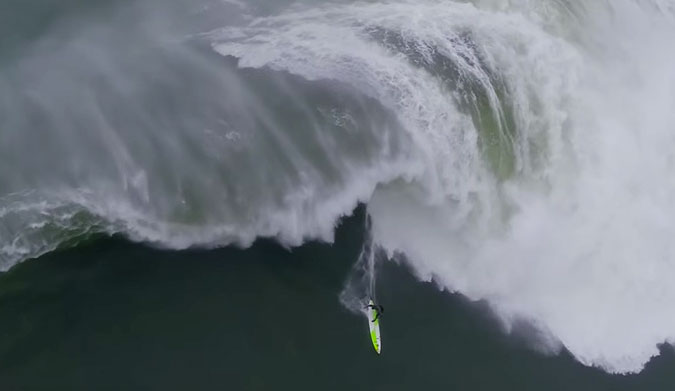 He entered this clip into both the Billabong Ride of the Year and the Wipeout of the Year categories of the 2015 XXL Big Wave Awards... how cool would it be to win both of those with the same wave?