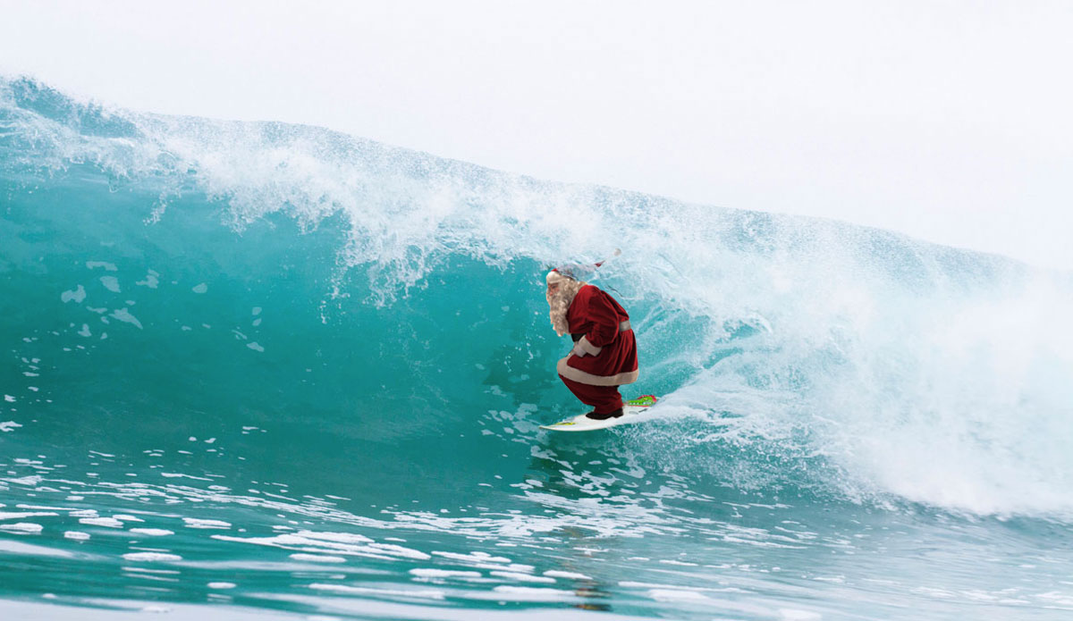Santa Claus loves the barrel as much as anyone.