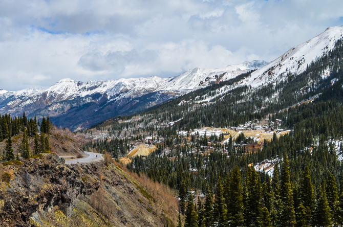 Benjamin begins the descent from Red Mountain Pass. Photo: John Robison IV
