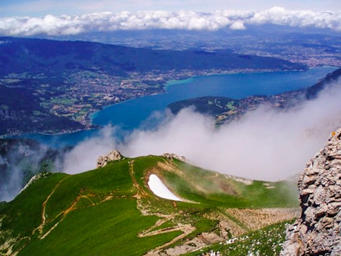 Perched above Lake Annecy on La Tournette. Photo: John Robison IV