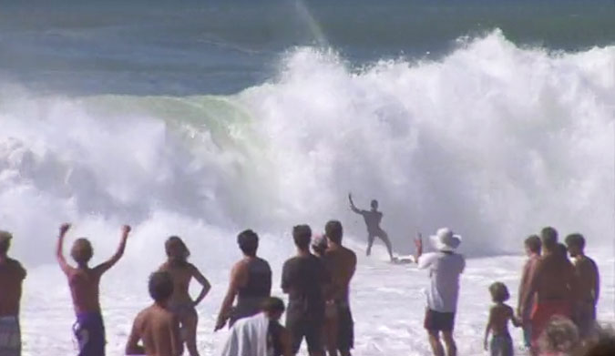 Ouvré's forehand tube riding skills suit Hossegor's sandy death pits to the nines.