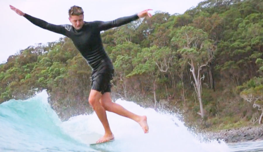 Dane Peterson Dancing on water in Eastern Australia.