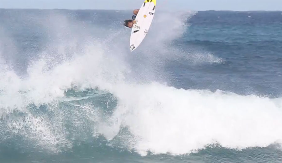 Yago Dora killing it on the North Shore.
