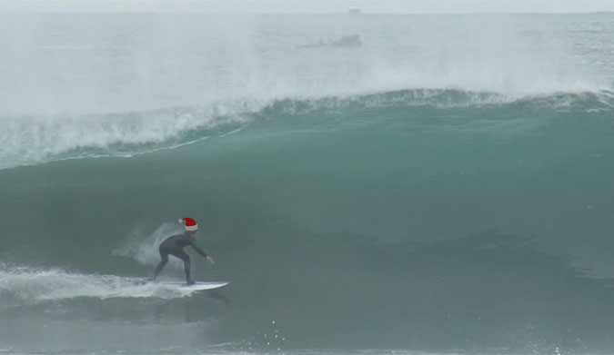 Santa Claus delivered some epic barrels on christmas.