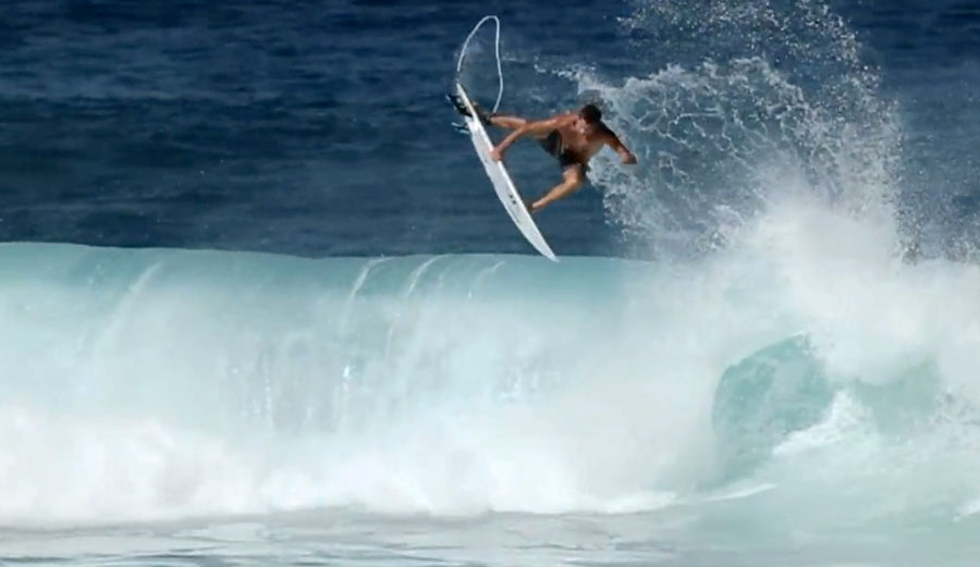 Kalani David blows up the north shore.