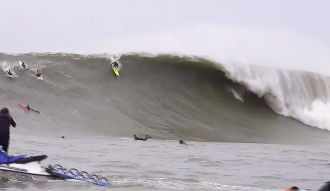 Nic Vaughan, maverick's, santa cruz, big wave,