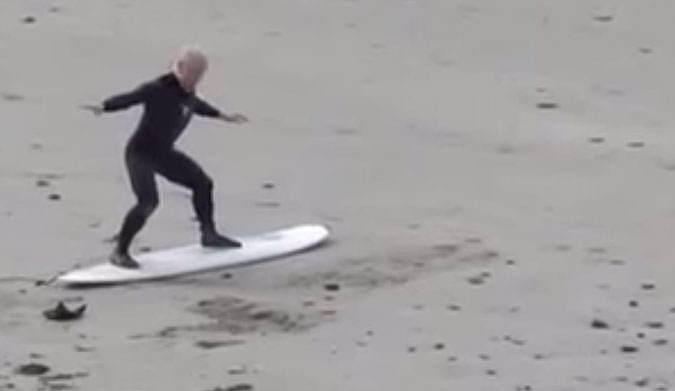 There are few things better on this earth than watching a ridiculous surf warm up.