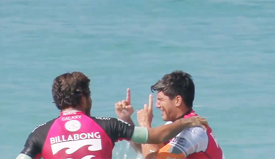 As the final horn sounded, that weight melted off, and the youngest world champion since Kelly Slater broke down. The beach erupted. An entire country erupted. And it's just the beginning.