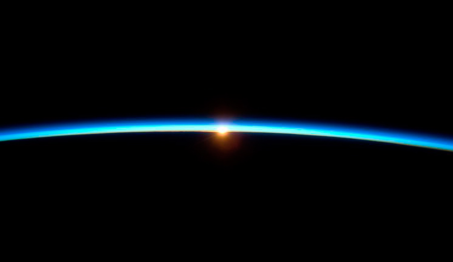 The atmosphere from space. Image: NASA