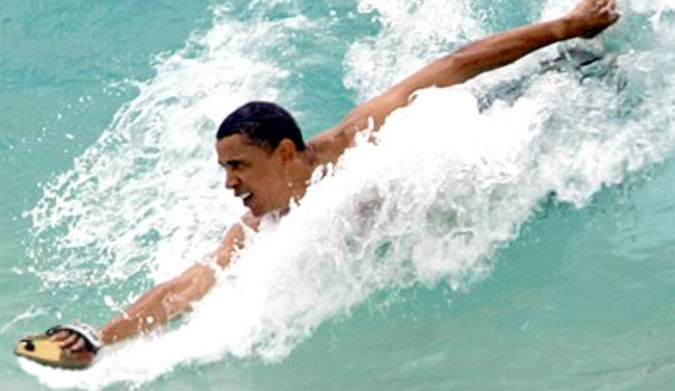 Obama Hand planing
