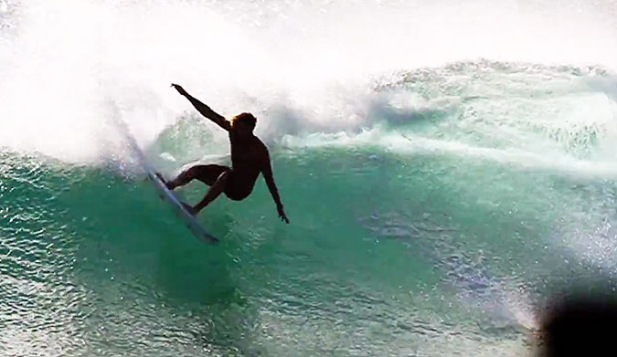 While the hushed whispers about this Cyclonic Goddess Ola provided more substance than the swell itself, the Gold Coast didn't miss out on seeing a few small moments of magic.