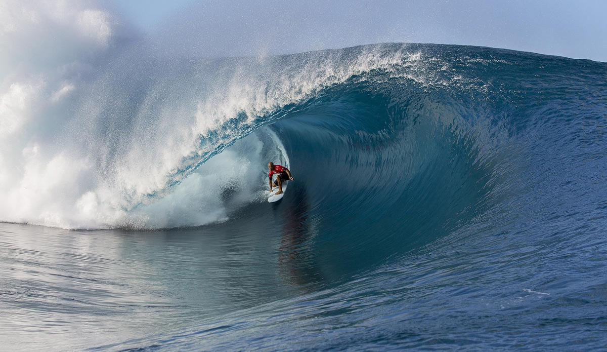Kelly Slater's perfect 10 in Tahiti.