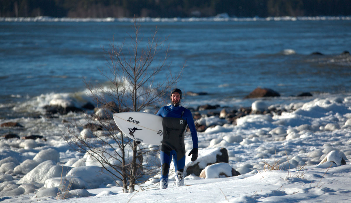 Everything about the Baltic is unfamiliar to me. The taste, the smell, the color and, of course, the temperature.