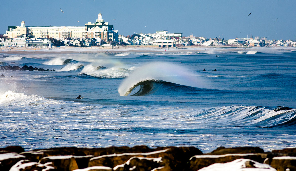 I've been shooting photographs for a few years now. The winter months in New Jersey are fun, but very cold, with blizzards that dump four feet of snow and whip up four feet of swell.