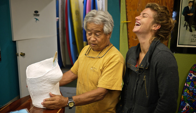 Talking shop and having a good laugh with the legend Donald Takayama.