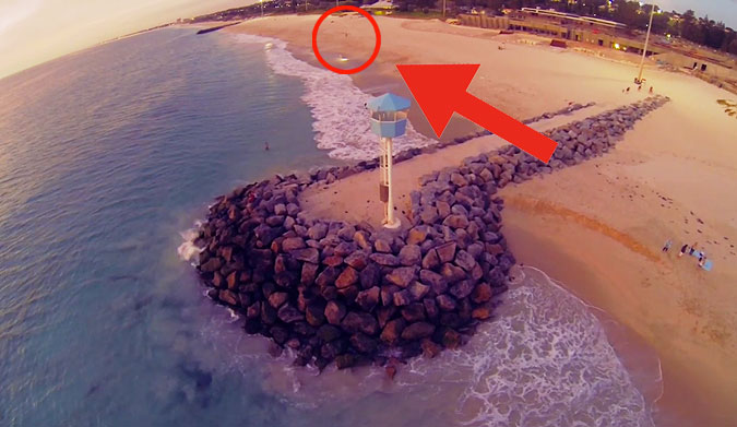 Ever tried sprinting in the sand? This guy's dedicated to the drone.