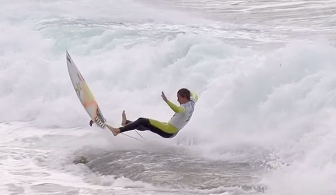 Courtney Conlogue is a committed surfer. When she takes off on a wave, she's not going to half-ass it.