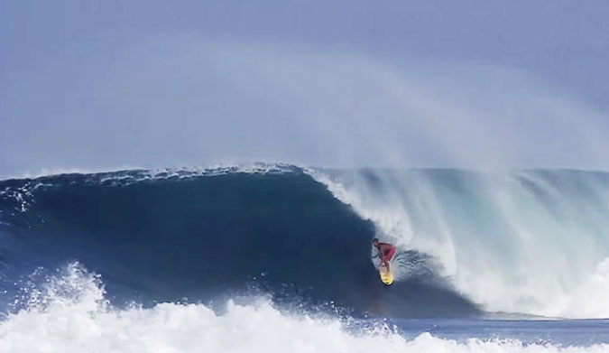 Rumor has it he spends so much time in the tube at Puerto that he's paying Poseidon rent.
