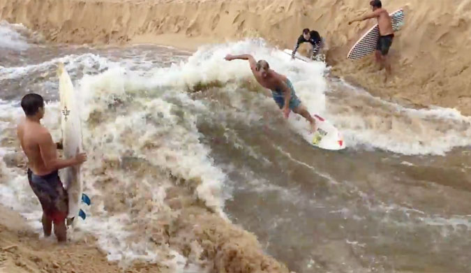 Waimea Bay River Surfing