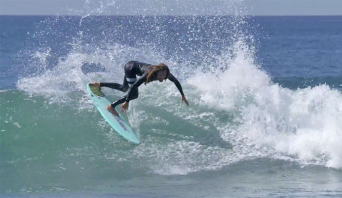 Rob Machado, Taylor Knox, and Mitch Crews at Lowers
