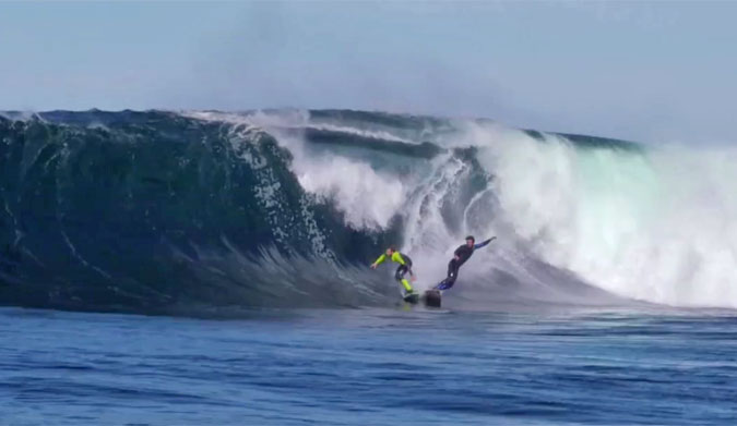 Mikey Brennan Burns Non-Local; Gets Barreled Off His Head