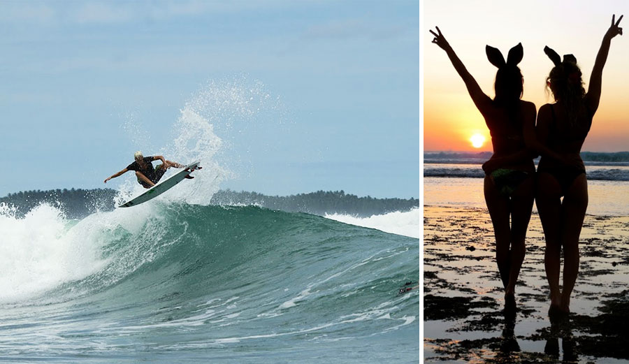 Imagine my surprise when one day I noticed a gorgeous Hungarian Playboy model was following me on Instagram, liking and commenting on my surf photos.