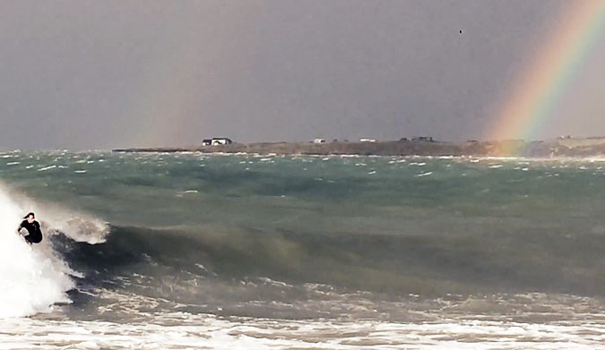 This is just one day in a week of storm surf somewhere in Tasmania.