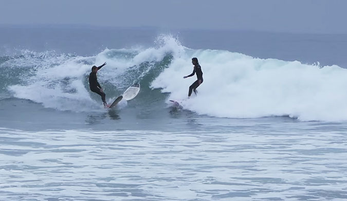 When a decent sized south banged into Malibu's fabled points, everyone in Los Angeles that owned a surfboard showed up.