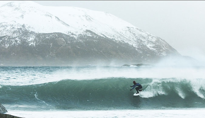 Some people are never happier than when they're miserable–cold water surfers fall in that category.