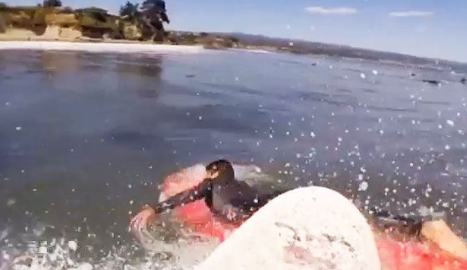 You know those days where the waves are pumping but it's so crowded you can't get any without being an asshole? Those days suck.