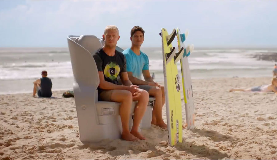 Mick Fanning and Gabriel Medina Air New Zealand