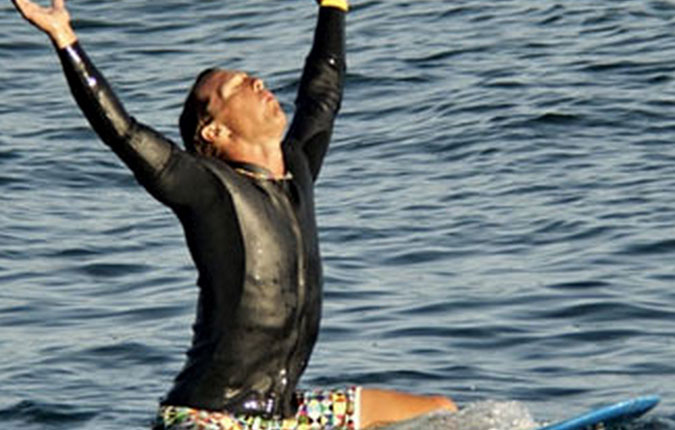 Matthew mCConaughey also prays for waves.