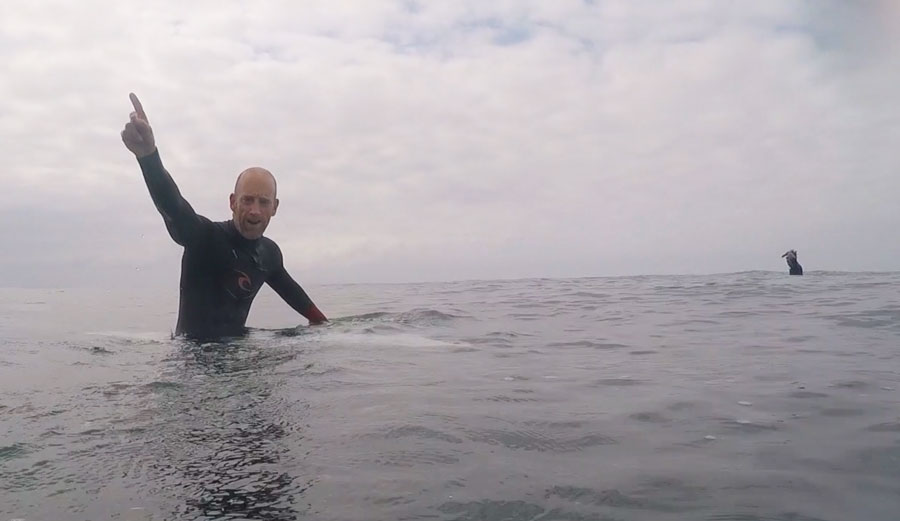 "Go push your kid into waves some place else."