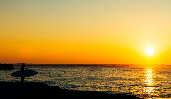 You want to surf before work? This will help get you salty before you're stuck wishing you were salty all day.